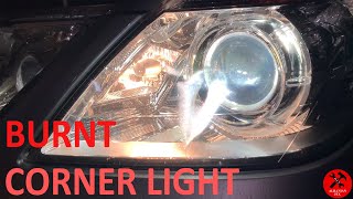 How to Replace Mercedes Benz Cornering Light Bulb [upl. by Elrebmik]