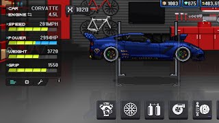 Corvatte Build  Pixel Car Racer  THE PIXEL GAMING 2 [upl. by Glimp]