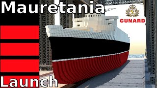 Minecraft RMS Mauretania II  Launch [upl. by Seema]