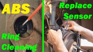 ABS Wheel Sensor Replacement amp Sensor Ring Cleaning  EASY How To [upl. by Llevra]