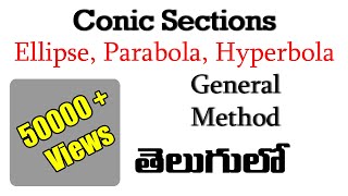 Construction of Ellipse Parabola amp Hyperbola by General Method by Subhodaya [upl. by Uda]