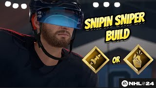 NHL24 EASHL SNIPIN SNIPER BUILD [upl. by Joaquin]