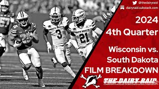 Wisconsin vs South Dakota 2024 4th Quarter Quarter Breakdown  The Dairy Raid [upl. by Akeemat]