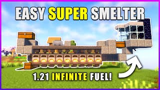 The BEST Super Smelter in Minecraft 121 Tutorial [upl. by Klemens]