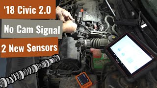 Honda Civic  Missing Cam Signal  Sensors Already Replaced [upl. by Ardnuahsal10]