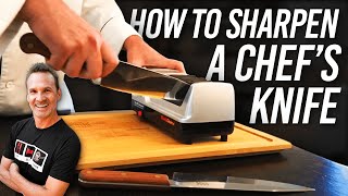 HOW TO SHARPEN A CHEFS KNIFE  Chefs Choice Model 15 Trizor Review  DADS THAT COOK [upl. by Coralie911]