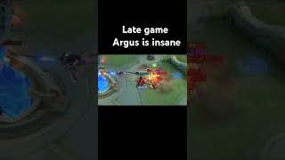 Late game argus is insane mobilelegends youtubeshorts mlbb shorts [upl. by Yraunaj822]