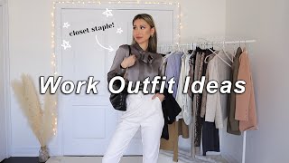 WORK OUTFIT IDEAS  tips ✨ What to Wear to the Office [upl. by Assiron]