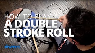 Double Stroke Roll  Drum Rudiment Lesson Drumeo [upl. by Bej]