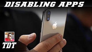 How To Disable Apps On Your iPhone  Tutorial [upl. by Assilac377]