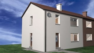 EWI with a Silicone Render finish  Animation [upl. by Ellersick]