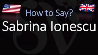 How to Pronounce Sabrina Ionescu CORRECTLY WNBA Pronunciation [upl. by Aggy208]