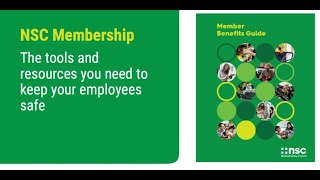 National Safety Council  Membership Benefits [upl. by Ignatius689]