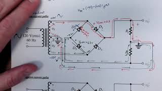 Current flow through a bridge rectifier [upl. by Kellie]