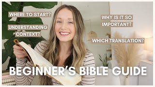 Beginners Guide to STUDYING the BIBLE What You Need to Know Tips for Reading Resources [upl. by Tamberg]