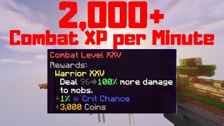 The 1 MOST EFFICIENT Way to gain Combat XP Hypixel Skyblock [upl. by Anitteb]