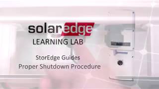 SolarEdges StorEdge Inverter Proper Shutdown [upl. by Eleets]