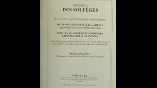 Lavignac Solfege Book 1A No1 [upl. by Finzer]