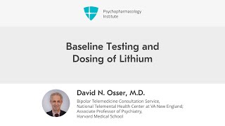 Baseline Testing and Dosing of Lithium [upl. by Eiffub]