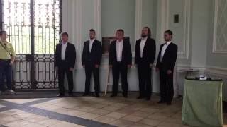 Russian Male Choir  Song of Volga Boatmen Acapella  Catherines Palace St Petersburg [upl. by Flanders]