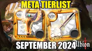 SEPTEMBER 2024 META TIERLIST  Albion Online [upl. by Ellehcim]