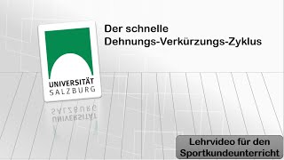 Der schnelle DehnungsVerkürzungsZyklus  Lehrvideo für den Sportkundeunterricht [upl. by Alvinia141]