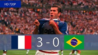 Résumé France  Brésil 30  Finale de la Coupe du Monde 1998  Tous les Buts amp Temps Forts [upl. by Dnaltiac]