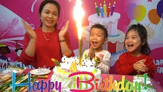 Happy Birthday to Anto at indoor playground Surprise gifts with Mommy and Diana  Family Fun Kids [upl. by Weiler424]