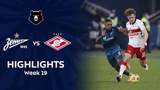 Highlights Zenit vs Spartak 31  RPL 202021 [upl. by Aratihc]