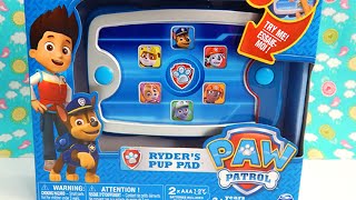 Paw Patrol Ryders Pup Pad Toy Review Unboxing Spinmaster [upl. by Casady]