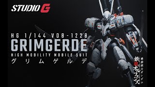 CUSTOM BUILD GUNPLA  HG 1144 GRIMGERDE [upl. by Rainer]