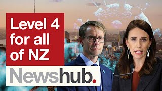 Govt announcement NZ will move to COVID19 alert level 4 after community case detected  Newshub [upl. by Mcnamara]