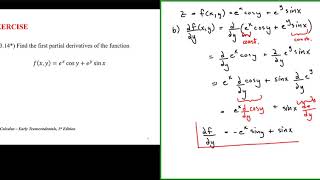 Partial Derivatives of Cosy and Sinx [upl. by Hy533]