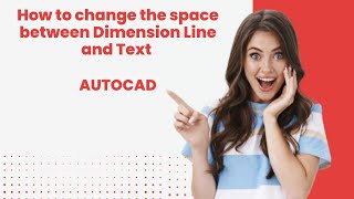 DIMGAP Autocad  How to change the spacebetween Dimension Line and Text in AutoCAD [upl. by Sweyn]