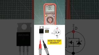 how to test the N channel mosfet using digital multitester tutorial [upl. by Kissiah]