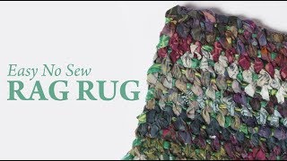 Easy No Sew Rag Rug [upl. by Stasny]