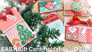 EASY Gift Card Holders  NO DIES NEEDED [upl. by Leshia525]