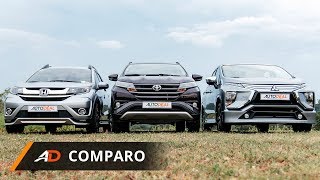 Toyota Rush vs Mitsubishi Xpander vs Honda BRV  AutoDeal Comparo [upl. by Heeley]