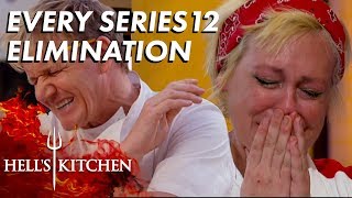 Every Series 12 Elimination On Hells Kitchen [upl. by Chamkis314]