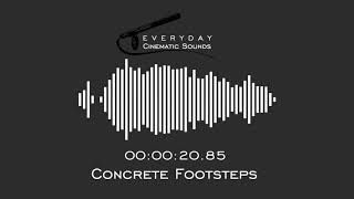 Footsteps Walking on Concrete  HQ Sound Effects [upl. by Earal]