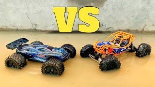 JLB Cheetah RC Car vs Axial Ryft Crawler  Remote Control Car  RC Cars [upl. by Azer]