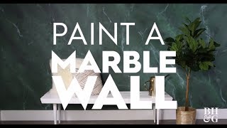 DIY Marble Wall Treatment [upl. by Niroc394]