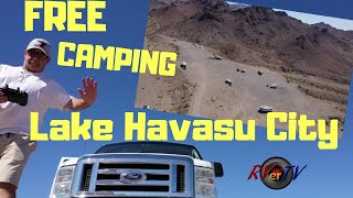 Lake Havasu City FREE Camping BLM Areas  Lone Tree 14 Day Campground [upl. by Nessim]