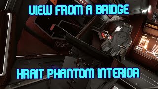 Elite Dangerous  View From a Bridge  Krait Phantom  VFAB  the ship interiors already in game [upl. by Aonian]