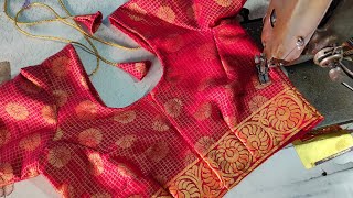 Simple Blouse Cutting and Stitching In hindi  सादा ब्लाउज की सिलाई [upl. by Soren]