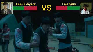 Lee su  hyeok vs gwi Nam ALL of us até dead [upl. by Greta]