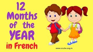 The French Months of the Year with pronunciation  Les mois de lannée [upl. by Legim]