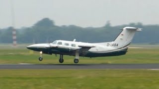 Piper PA42 Cheyenne III ► Landing and Takeoff ✈ Groningen Airport Eelde [upl. by Ecienaj]