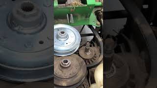 John Deere GT235 Transmission Drive Pulley Issue [upl. by Kandy]