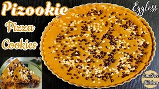 Pizookie  Eggless Pizookie  Pizookie Recipe  Eggless Chocolate Chunk Recipe Pizza Cookie Dessert [upl. by Benita]